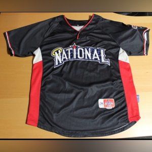 MLB Baseball National League All Star Game 2010 #9 Jersey Sz: 50 Majestic Black